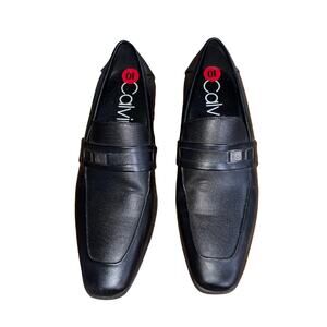 Calvin Klein Men's Black Slip on Dress Shoes Loafer Oxford Size 10